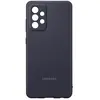 Coque de protection silicone pour smartphone Samsung Galaxy A72 Noir