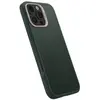 SPIGEN Cyrill Kajuk - Coque de protection pour téléphone portable - compatibilité avec MagSafe - polyuréthanne thermoplastique (TPU), cuir PU - vert forêt