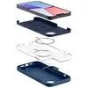 Spigen Silicone Fit Magfit Coque pour iPhone 14 Plus MagSafe - Bleu Marin