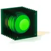 BANG LOP SMALL SQUARE-Lampe à poser LED Acrylique H18cm