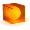 BANG LOP BIG SQUARE-Lampe à poser LED Acrylique H24cm