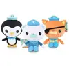 Set de 3 pièces Peluche The Octonauts Barnacles Kwazii Peso 19 cm