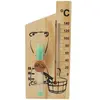 FLAMMKRAFT Thermomètre De Sauna Sablier 15 Minutes Avec Support Murale...