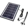 ALLAUVE Panneau Solaire Portable 6w 6v Polycristallin Pour Téléphone, ...