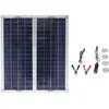 ALLAUVE Panneau Solaire Portable 40w Pliable En Polycristallin Pour Ca...
