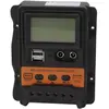 ALLAUVE Régulateur De Charge Solaire Pwm 12v/24v Avec Double Usb Et Éc...