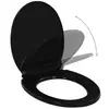 VIDAXL BEST SELLER Abattant WC à fermeture en douceur - Libération rapide - Noir - Sièges de toilettes & de bidets - 8951976