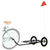VIDAXL Remorque de bicyclette VENTE-FLASH - Remorque de vélo - noir 12...