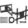 MARQUE GENERIQUE Support Mural Tv À Extra Longue Portée 850Mm Pour Écrans Plats/Incurvés Lcd/Led/Oled De 32 À 70 Pouces Jusqu'À 60 Kg,400X400 Mm