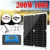 ZVD Kit Panneau Solaire Extérieur 200W 12V - Chargeur Contrôleur de Ba...
