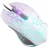 Souris Gamer 2400 DPI 6 Boutons pour PC Blanc