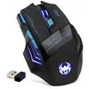 Zelotes 2,4 GHz Souris Sans Fil Professionnel, 7 Boutons 2400 dpi LED ...
