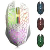 K6 Souris sans Fil Gaming, LED Silencieuse Souris Optique sans Fil Rechargeable avec USB Récepteur, 3 DPI Réglables et 6 Boutons, pour