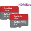 Lot de 2 Carte Mémoire Micro SDXC SanDisk Ultra 128Go Vitesse de Lectu...