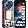 Smartphone Oukitel WP56 Rouge : 6.8" FHD+,12Go+512Go+2To, 16000mAh, An...
