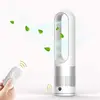 Ventilateur Silencieux sur Pied avec Telecommande - MARSEE - 60CM 8H minuterie - 8 vitesses Oscillation - Argent