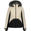 Veste à capuche Icepeak Electra blanc crème noir femme - 38
