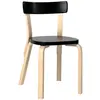 ARTEK - Chaise L-leg - Noir - Lamellé-collé de bouleau - Designer Alva...