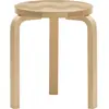 ARTEK - Tabouret empilable Artek + Marimekko - Bois naturel - Lamellé-...