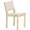 ARTEK - Chaise empilable Sangles - Blanc - Sangles en lin - Designer A...