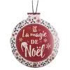 Esprit de Noel Décoration de sapin en métal à suspendre magie de noël