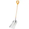 FISKARS Pelle à neige aluminium poignée D avec manche en bois