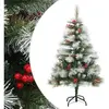 Sapin De Noël Artificiel Avec Pommes De Pin Et Baies-décoration De Fêt...
