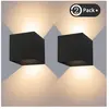 12W Applique Murale Interieur/Exterieur, Lampe Murale led Etanche IP65...