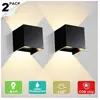 2 12w Applique Murale Intérieur led Lampe Extérieur IP65 étanche Régla...