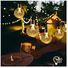 Langray - guirlande guinguette solaire blanc 7M 50 LEDs -rapanda
