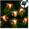 Guirlande lumineuse solaire de jardin 50 led - 7 m - 8 modes - étanche...