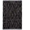 Novatrend Tapis de salon en polyester noir 120x170 cm