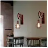 Axhup - Lot de 2 Lampe Murale Intérieur - Fer Poulie - Rétro Applique ...