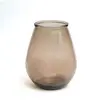 Bazar Bizar Vase en verre recyclé beige H23