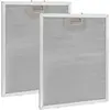 ZHANDD Lot de 2 filtres à graisse métalliques 320 x 260 mm aluminium a...