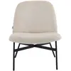 HOMIFAB Fauteuil en velours côtelé beige - Petra TU