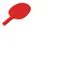 Visiodirect Lot de 10 Raquettes de tennis de table Rouge Incassable et...
