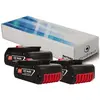 Lot de 3 batteries pour Bosch GWS meuleuse angulaire 18 V-LI 4000mAh 1...