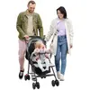 FIANAO Poussette pour bébé - pliable - avec dossier réglable auvent et...