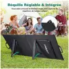 SWAREY Panneau Solaire Chargeur Solaires 100W 18V Monocristallin Porta...