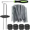 XISRENS 50 Piquets Pour Membrane Anti-mauvaises Herbes + 50 Rondelles ...