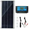 JORMFTTE Panneau solaire 300W 12V kit charge batterie régulateur 20A e...