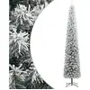 Sapin De Noël Mince Avec Support Et Flocon De Neige 270 Cm Pvc