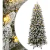 Sapin De Noël Artificiel 300 Led Et Neige Floquée 240 Cm