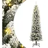 Sapin De Noël Artificiel 300 Led Et Neige Floquée 240 Cm