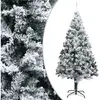 Sapin De Noël Artificiel Avec Neige Floquée Vert 240 Cm Pvc