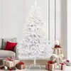 Sapin De Noël Artificiel Avec 300 Led Blanc 210 Cm Pvc Et Métal