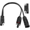 TKAAKT Adaptateur Inversion Polarité Sae 12awg Câble Solaire Mâle Feme...
