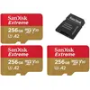 SanDisk Lot de 3 SanDisk Extreme A2 256 Go micro SDXC Carte mémoire fl...