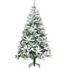 StarTech Arbre de Noël artificiel - Flocon de neige - Ignifugé - Branc...